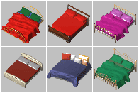 3D Beds (6 models) preview