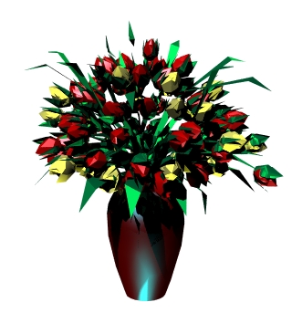 Flower vase 3D Model Preview #9c1f989a