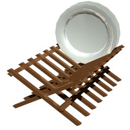 plates stand 3D Model Preview #0587bf27