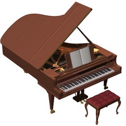 free piano 3D Model Preview #98b0c32c