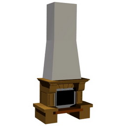 fireplace tut 3D Model Preview #01c66f70