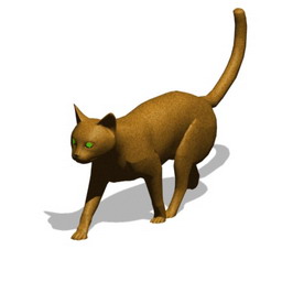Red Cat 3d Model For Interior 3d Visualization Animals