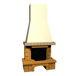fireplace kamin1 3D Model Preview #5c0847fa