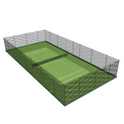 tennis court 3D Model Preview #aa974b5a