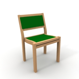 chair-611 green- 3D Model Preview #13d576eb