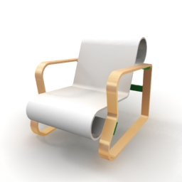 chair-41 white 3D Model Preview #1f588cd6