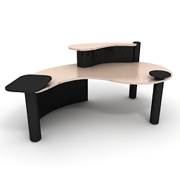 table-secretary  3D Model Preview #e8573552