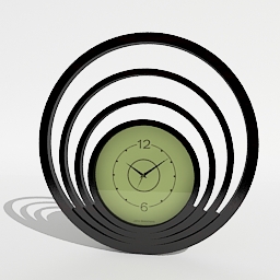 clock- sunrise-circle 3D Model Preview #bd4310e9