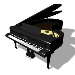 grand piano 3D Model Preview #69a8fbf1