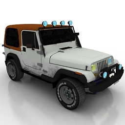 Jeep-Wrangler - 3D model for interior 3d visualization. | Land Transport