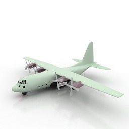 c-130 hercules 3D Model Preview #f94630f6