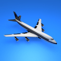 boeing 747 3D Model Preview #3ae39714