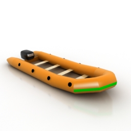inflatable boat 3D Model Preview #e9b2fce9