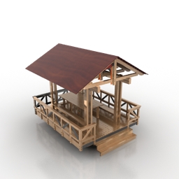 garden house 3D Model Preview #3fcbb130