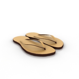 Cagatay Cetin - Rubber Slip-on Sandals 3D Model