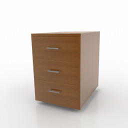 drawer 3D Model Preview #5e4440a7