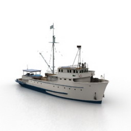 Ship N090408 3d Model Gsm 3ds For Interior 3d