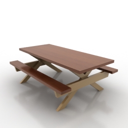 bench 3D Model Preview #26850434