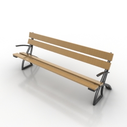bench 3D Model Preview #dc07a7b1