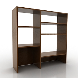 bookcase 3D Model Preview #9c0fbab6