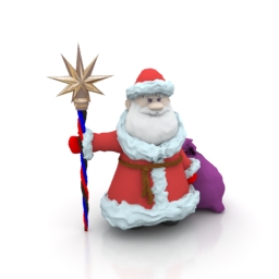 Santa Clause N120608 - 3D model (*.gsm+*.3ds) for interior 3d