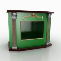 fireplace 1 3D Model Preview #ed8755ed