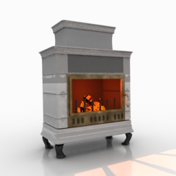 electric fireplace 3d