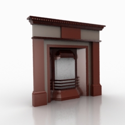 fireplace 3D Model Preview #a5b24f14