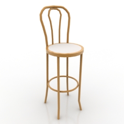 cafe stool 3D Model Preview #5a90b520