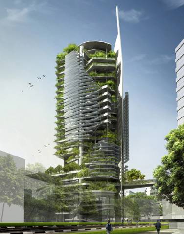 Singapore’s skyline is getting greener