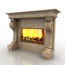 fireplace 3D Model Preview #ed3a13f4