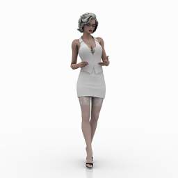 Woman N021208 3d Model 3ds For Interior 3d Visualization People Body Parts