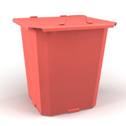 trashbox red 3D Model Preview #d8169a36