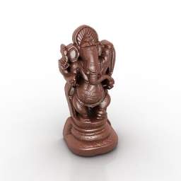 3d Model Ganesh Category Sculptures Bas Reliefs