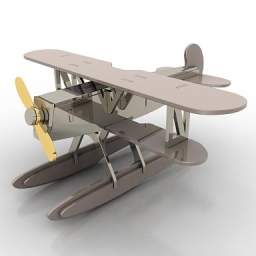 airplane heinkel he51 3D Model Preview #65feff5f