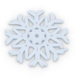 snowflake 1 3D Model Preview #2645aa24