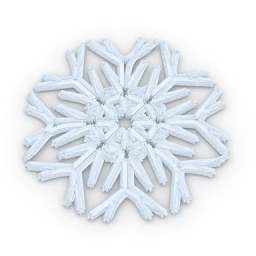 3D Snowflake preview