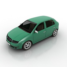 car skoda fabia 3D Model Preview #375aedd3