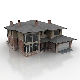 house 2 3D Model Preview #d60e3d86