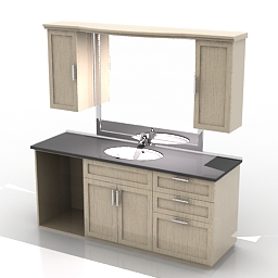 washbasin 3D Model Preview #32de8edf