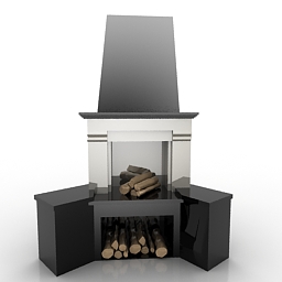 fireplace 3D Model Preview #4916ffc2