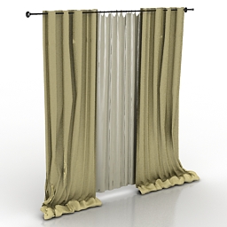 Curtain 3d Model Gsm 3ds For Interior 3d Visualization Childroom 10 Interior Collection