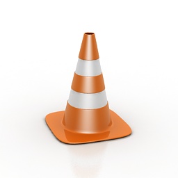 3D Traffic cone preview