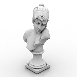 bust sapho 3D Model Preview #bd442487