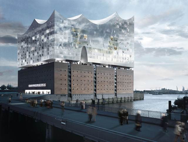 Elbphilharmonie Concert Hall tops out