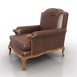 armchair ralphlauren poly 3D Model Preview #672d7a87