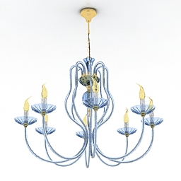 chandelier lumen mec collezione cristallo 1415 3D Model Preview #a7cea939
