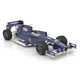 racing cars free 3D model