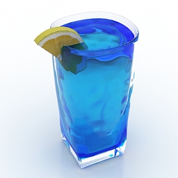 blue lagoon cocktail 3D Model Preview #c9bffbe5