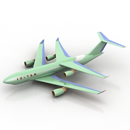 3D Airplane preview